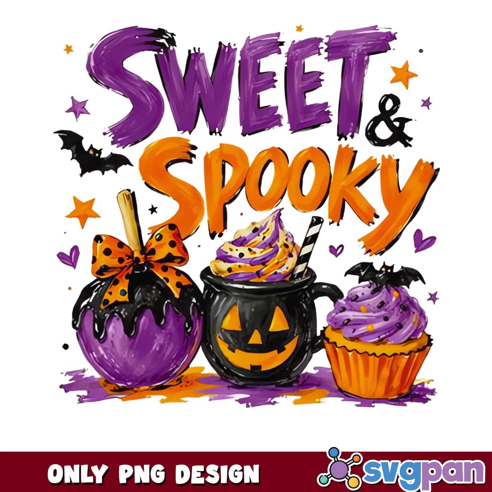 Sweet And Spooky Halloween PNG, Halloween Treats PNG, Spooky PNG