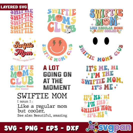 Swiftie Mom Club Bundle SVG for Creative Projects