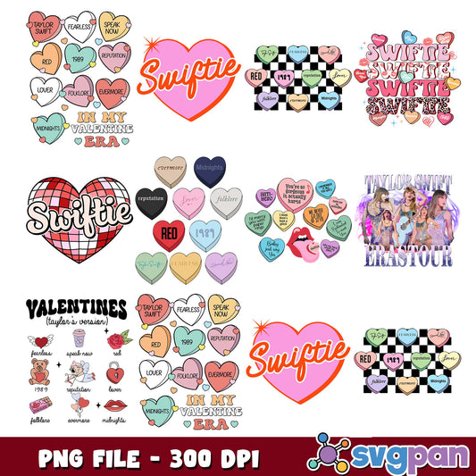 Swiftie valentine png bundle