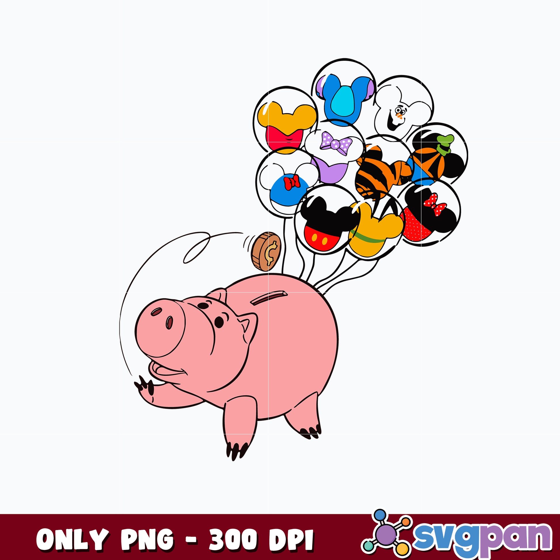 Family Vacation 2023 Png, Cute Pig png