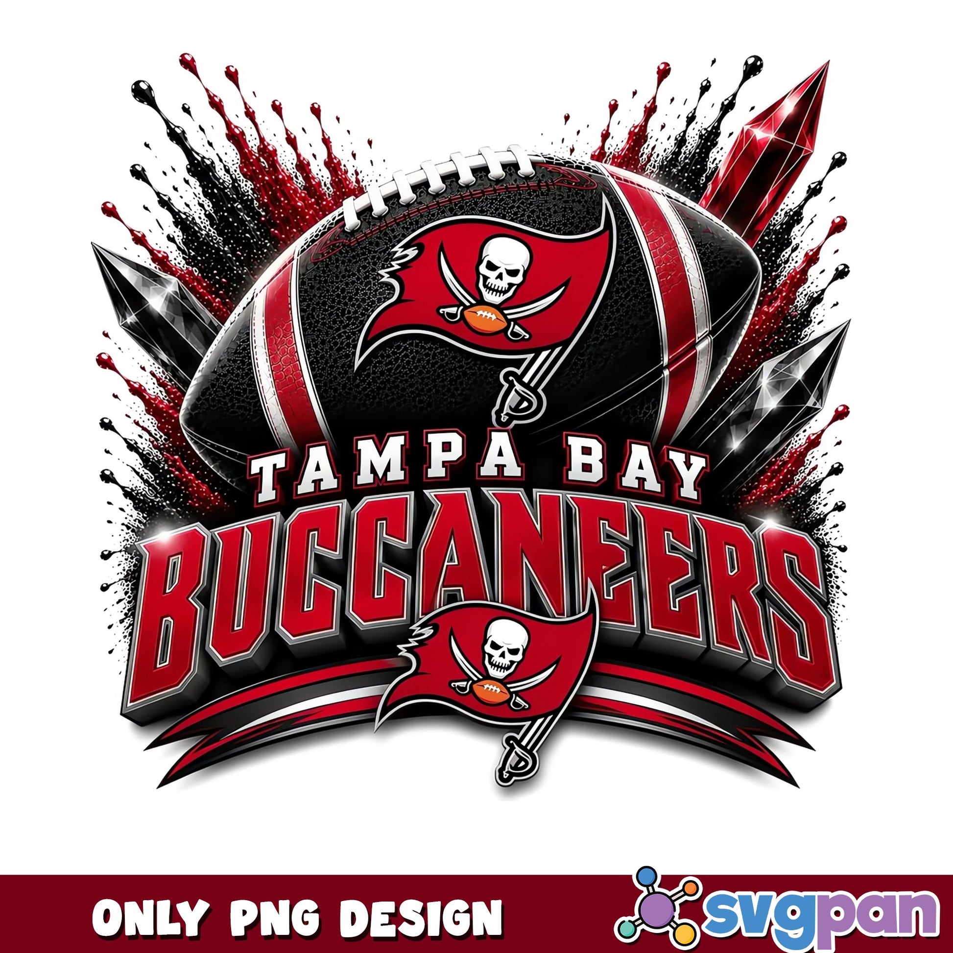 Tampa Bay Buccaneers Football PNG, NFL Team Design PNG, Buccaneers Logo PNG