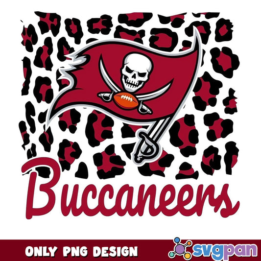 Tampa Bay Buccaneers Leopard PNG, Buccaneers Football PNG, NFL PNG