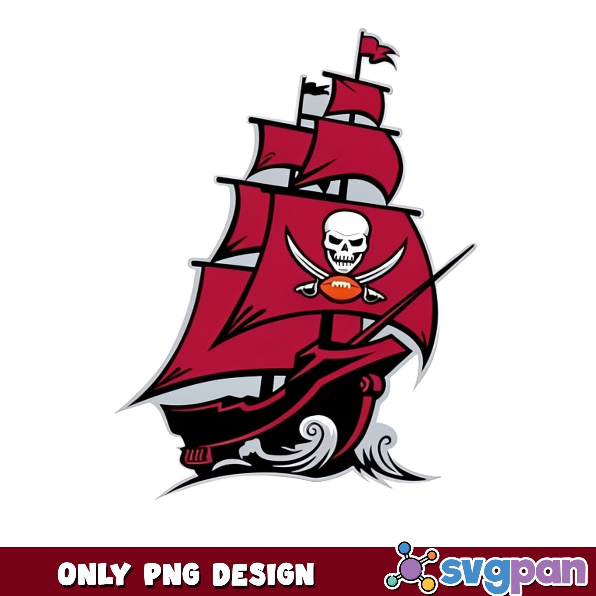 Tampa Bay Buccaneers Ship Logo PNG, Buccaneers PNG, NFL PNG