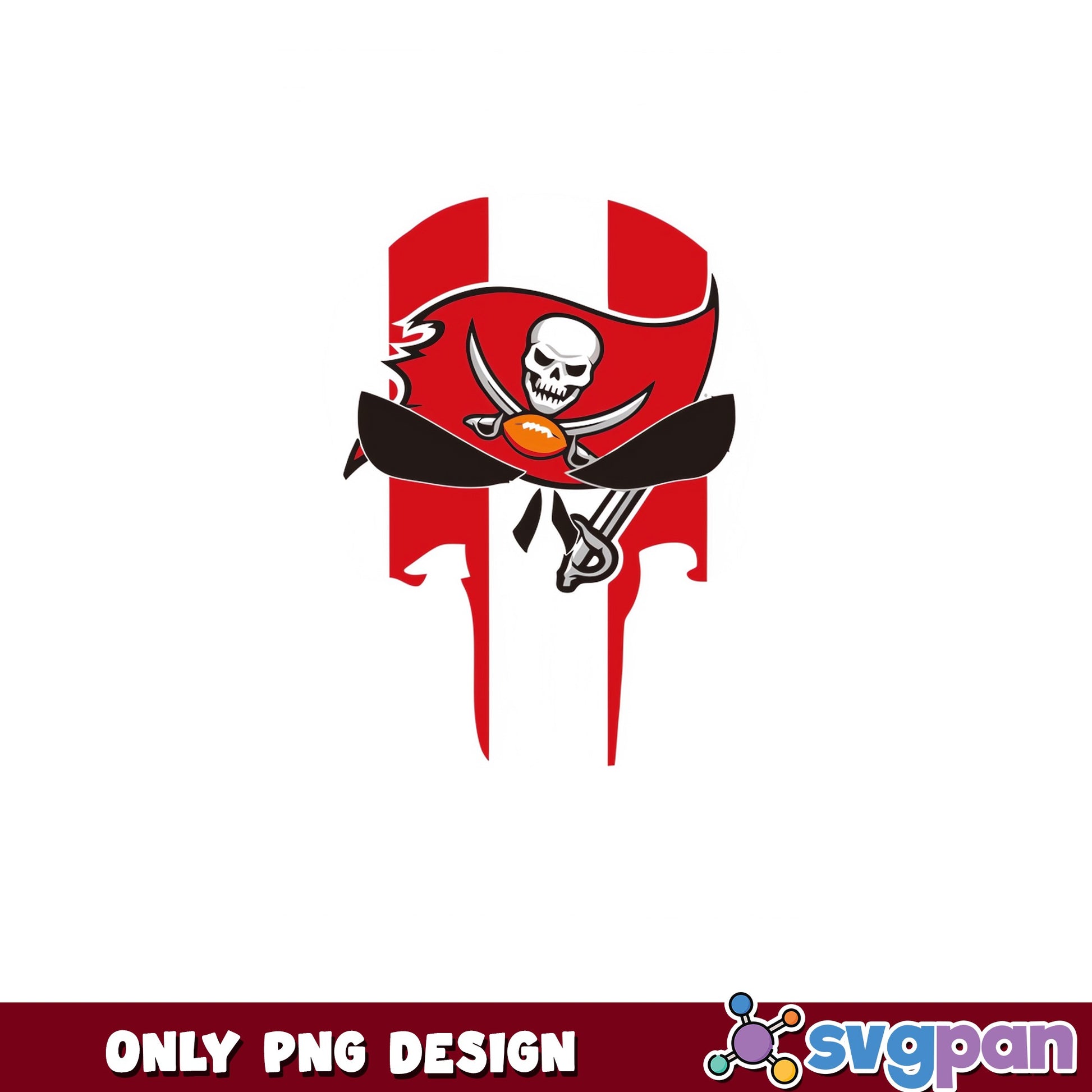 Tampa Bay Buccaneers Skull PNG, Buccaneers Football PNG, NFL PNG