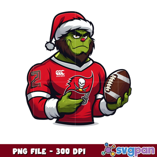 Tampa bay buccaneers grinch christmas png, national football league png, nfl png