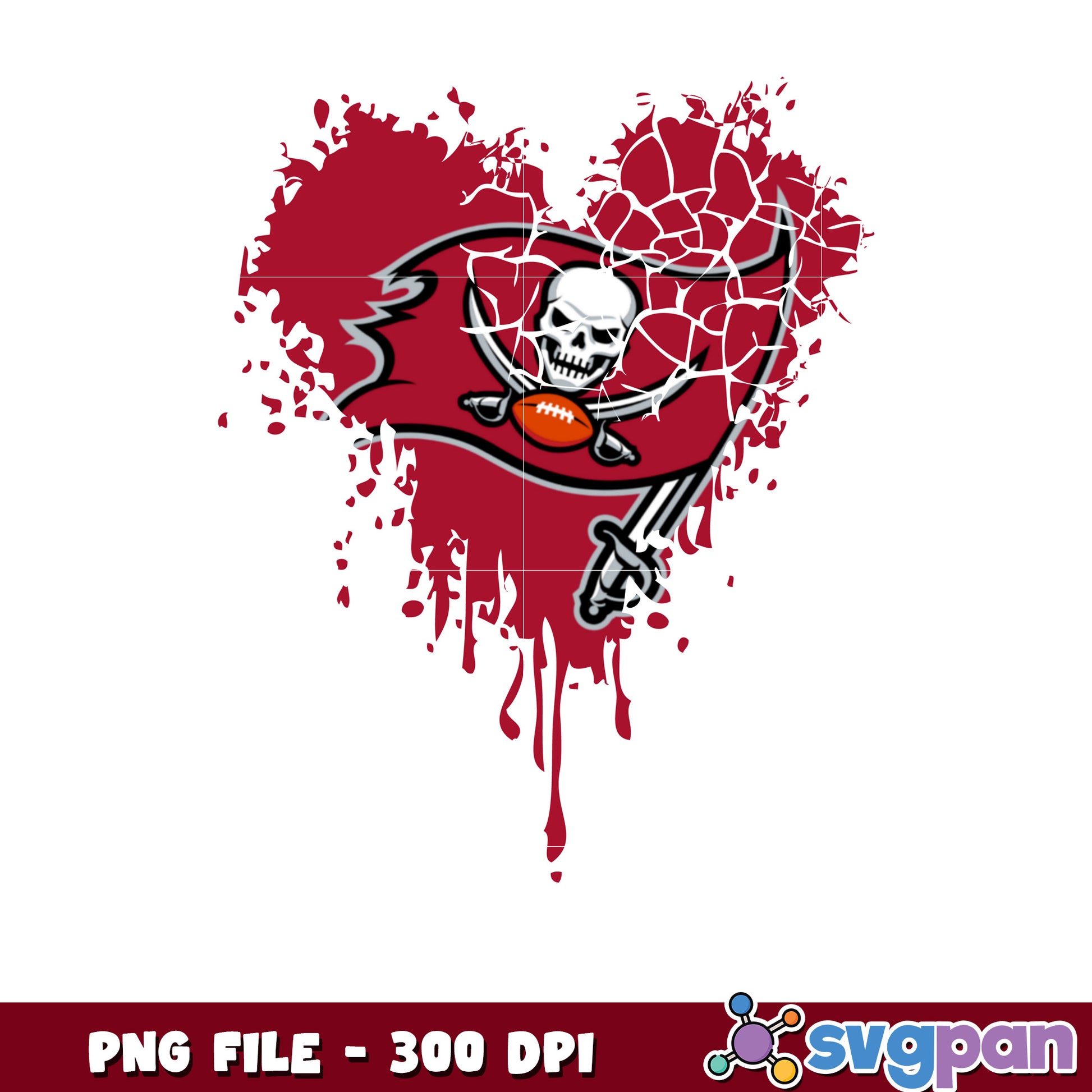 Tampa bay buccaneers painting design png, nfl buccaneers, rugby american png