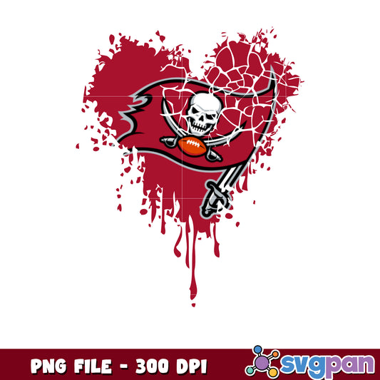 Tampa bay buccaneers painting design png, nfl buccaneers, rugby american png