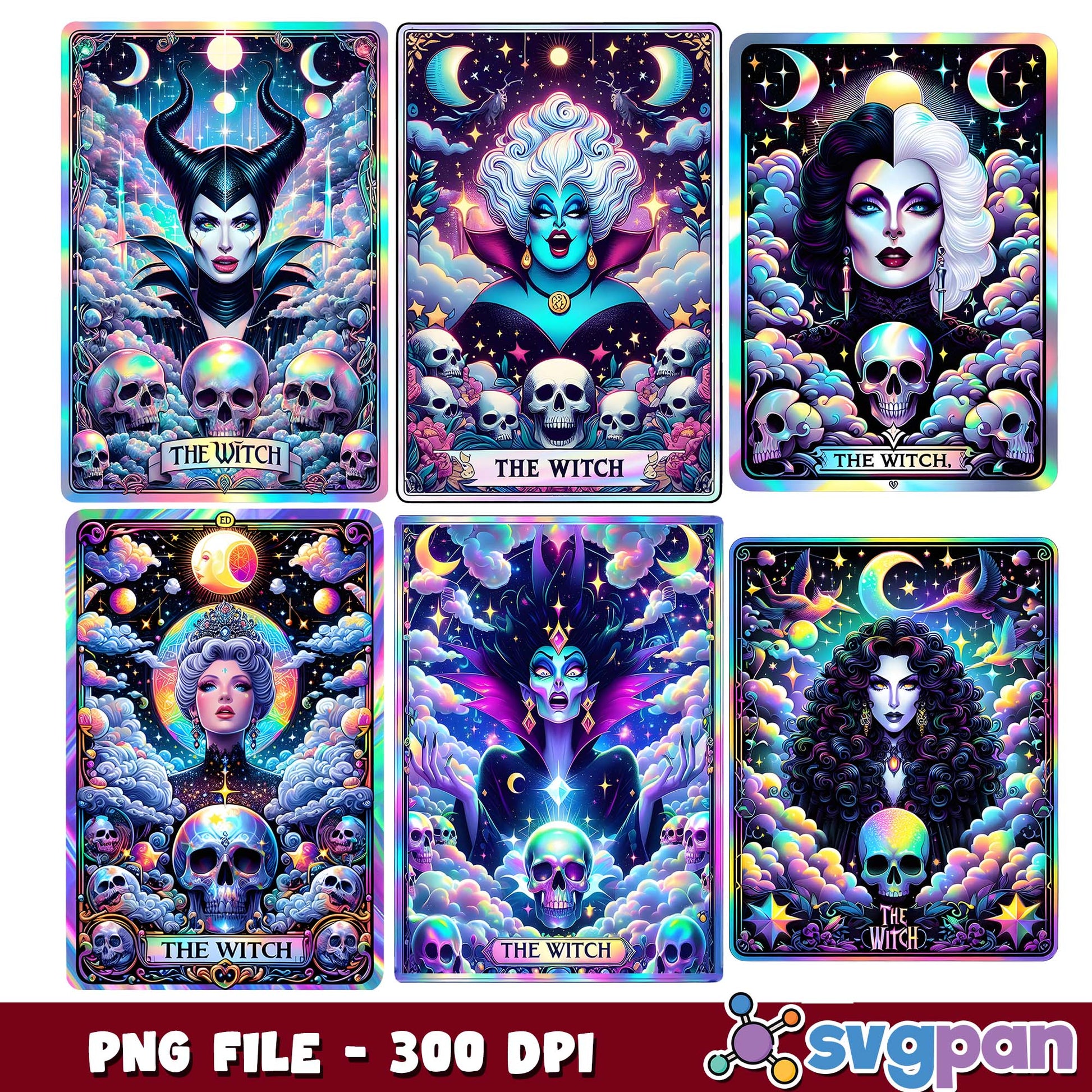 Tarot card the witch png bundle