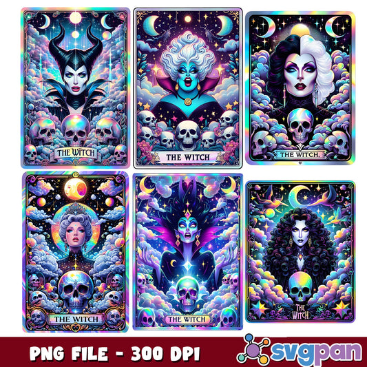 Tarot card the witch png bundle
