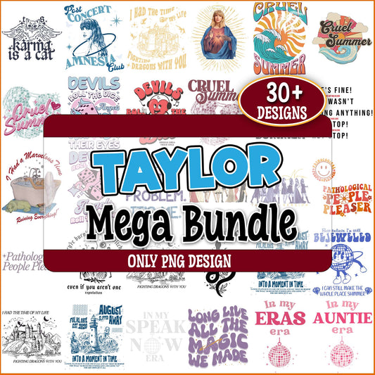 Taylor swift design png bundle