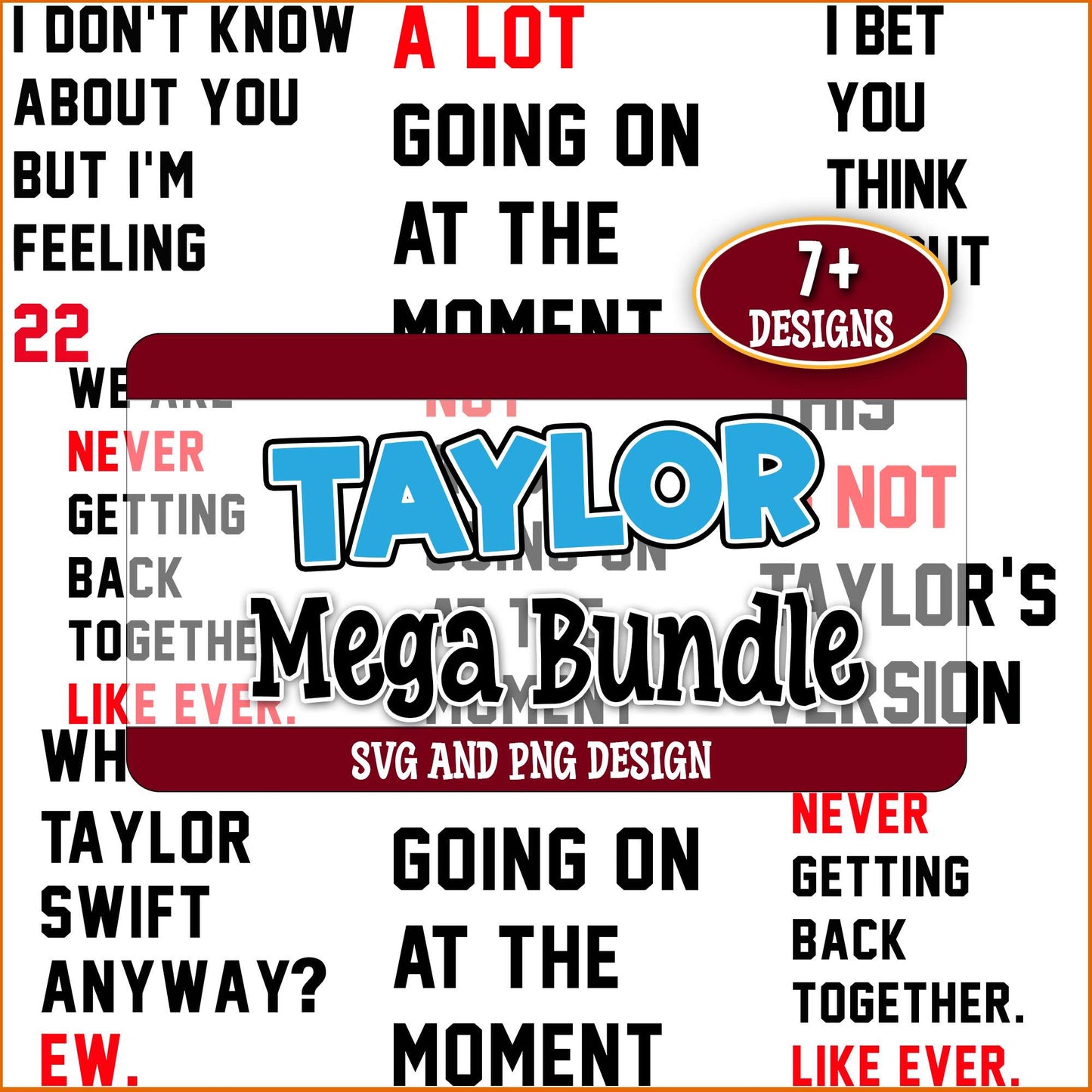 Taylor swift quotes svg bundle