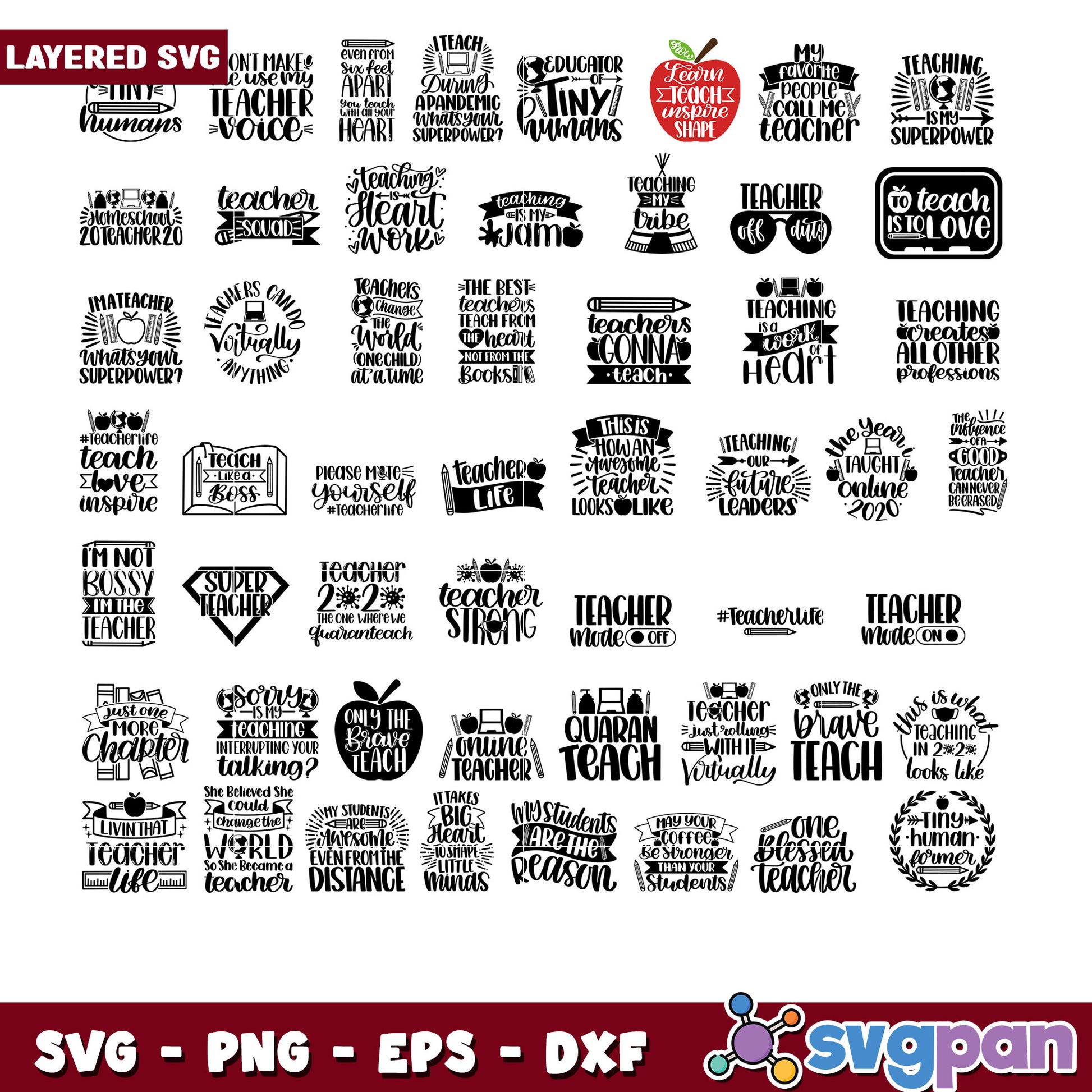 Teacher Inspired SVG Bundle for Creative Projects