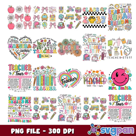 Teacher tour png bundle