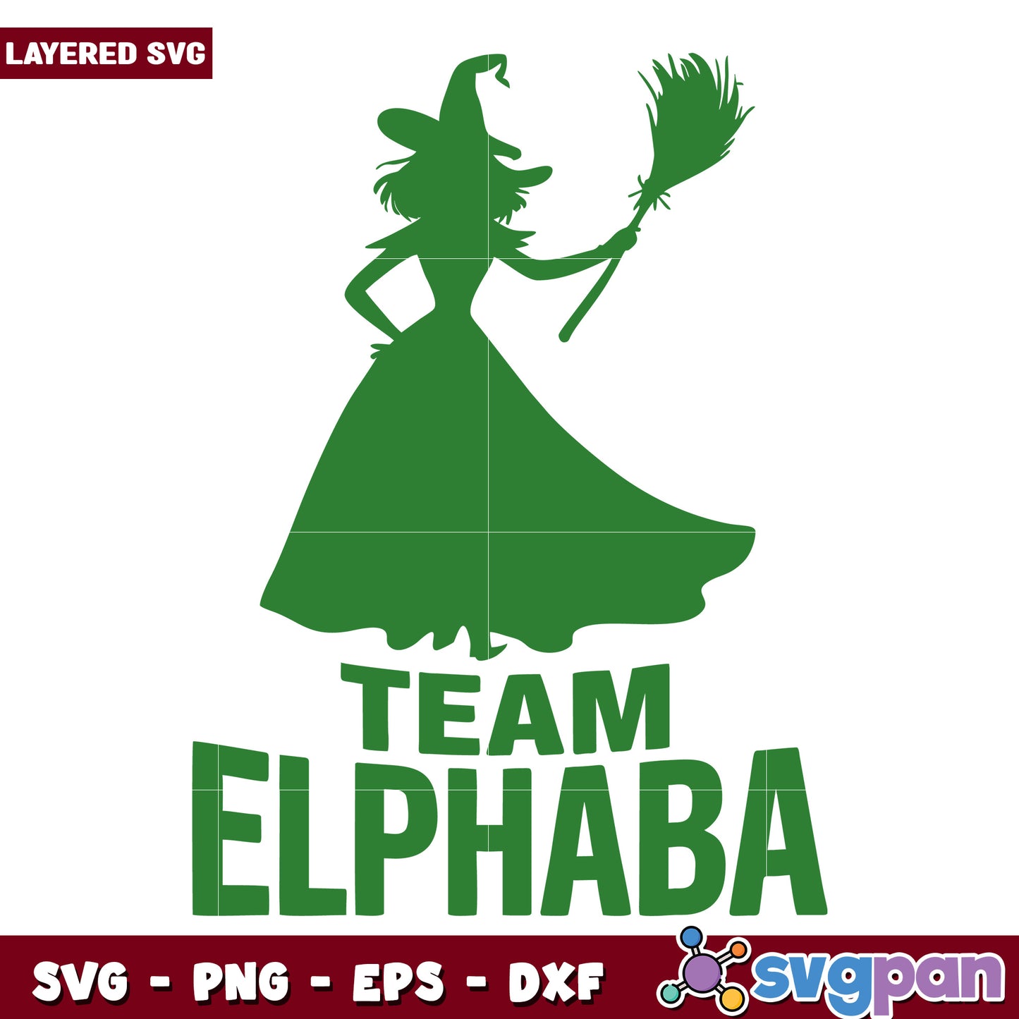 Team alphaba design svg, wicked movie svg, good witch svg
