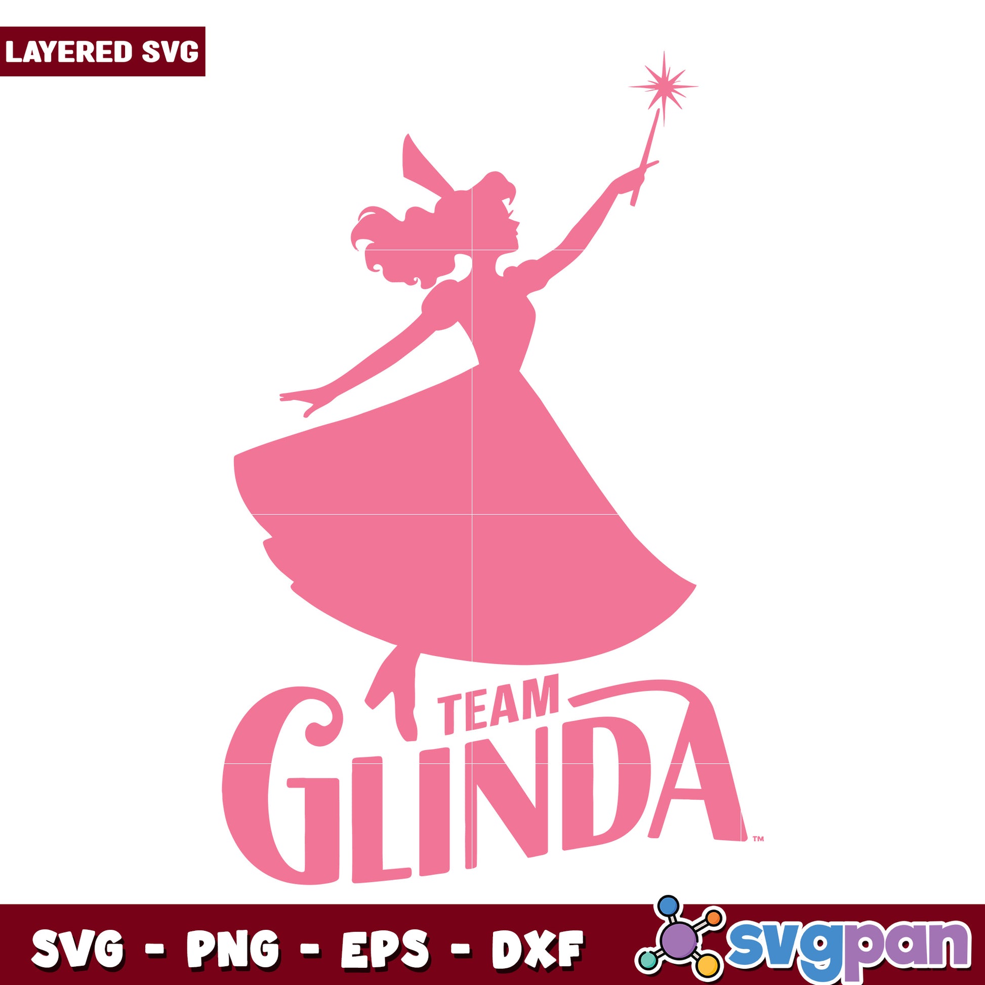 Team glinda pink svg, the wizard of oz svg, halloween holiday svg