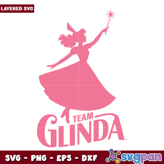 Team glinda pink svg, the wizard of oz svg, halloween holiday svg