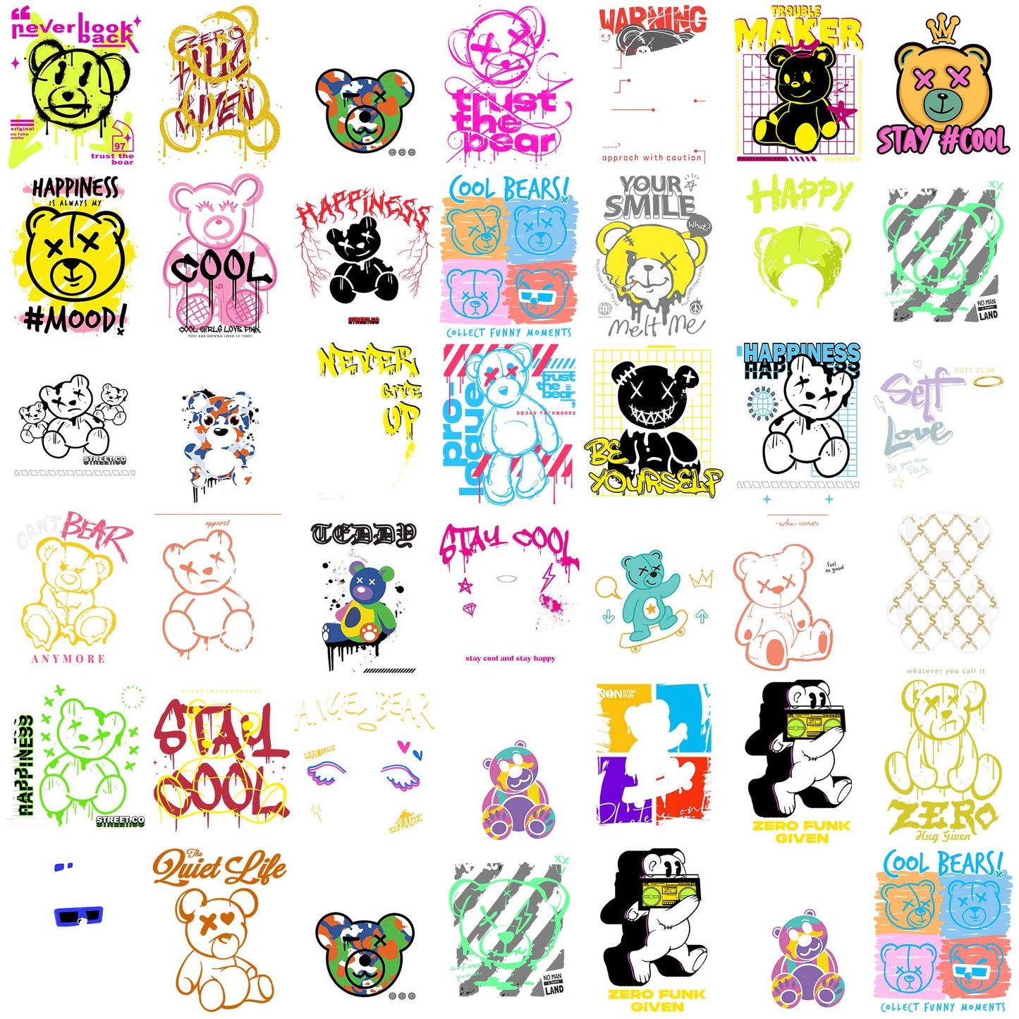 Teddy street wear svg bundle, and teddy bear svg, big teddy bear svg