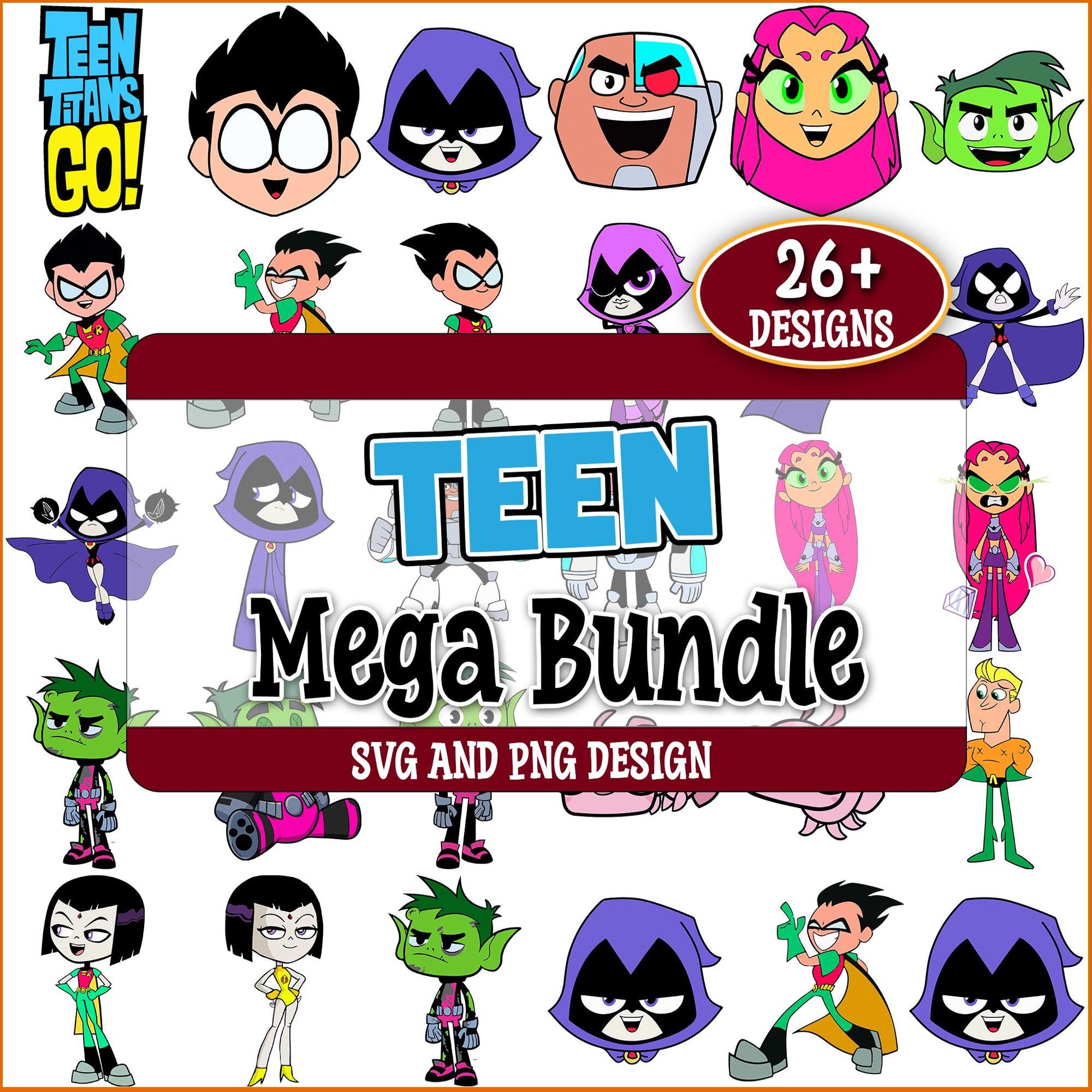 Teen titan go svg bundle