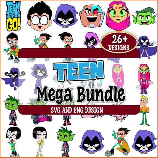 Teen titan go svg bundle