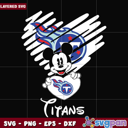 Tenesses Titans heart svg, nfl divisons​ svg, nfl combine​ svg