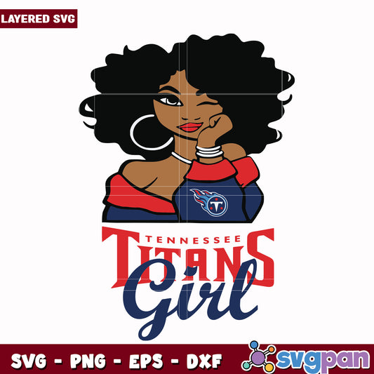 Tennessee Titans girl svg, nfl divisons​ svg, nfl combine​ svg