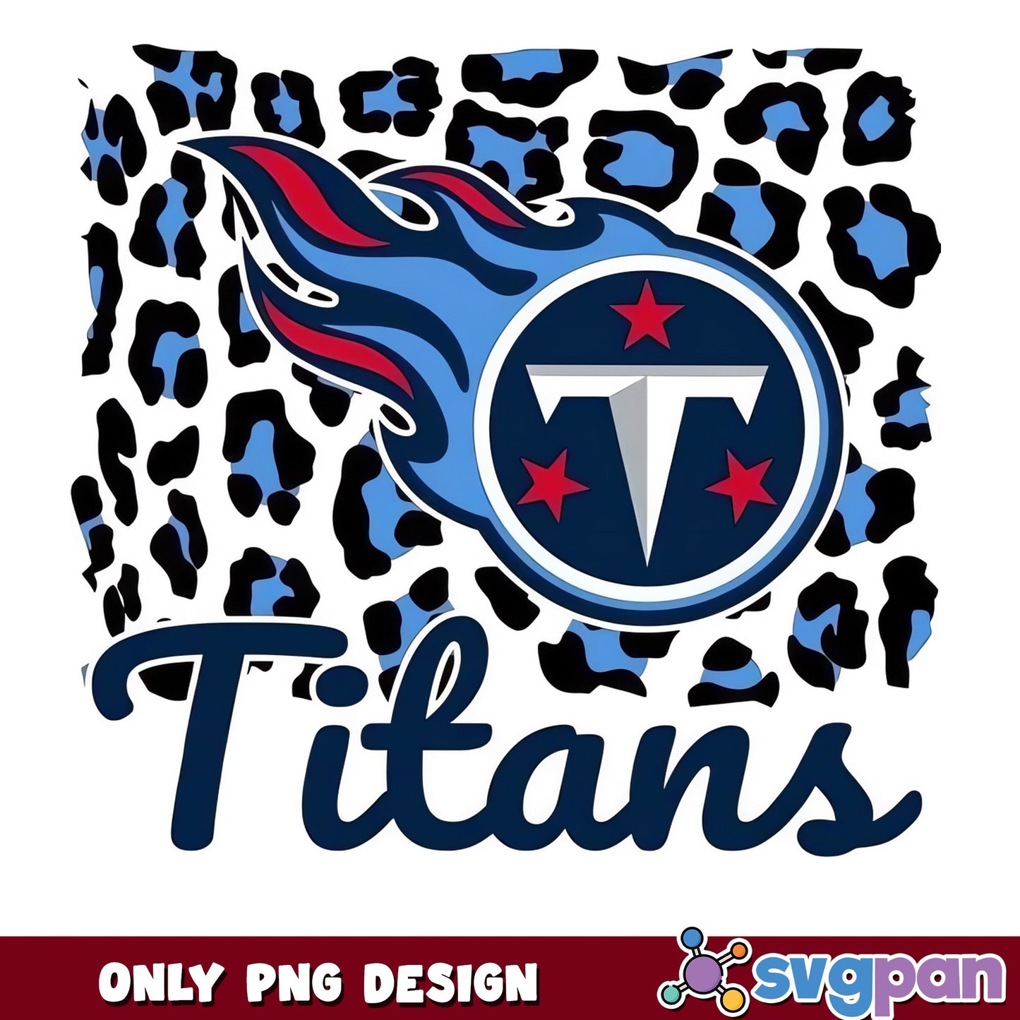 Tennessee Titans Leopard PNG, Titans Football PNG, NFL PNG