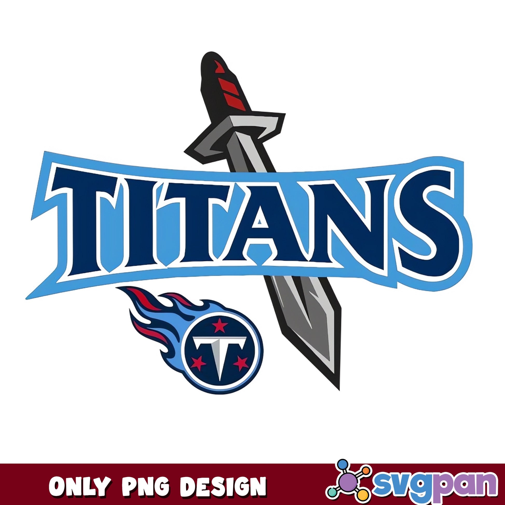 Tennessee Titans PNG, NFL Football Team Logo, Titans Sword PNG