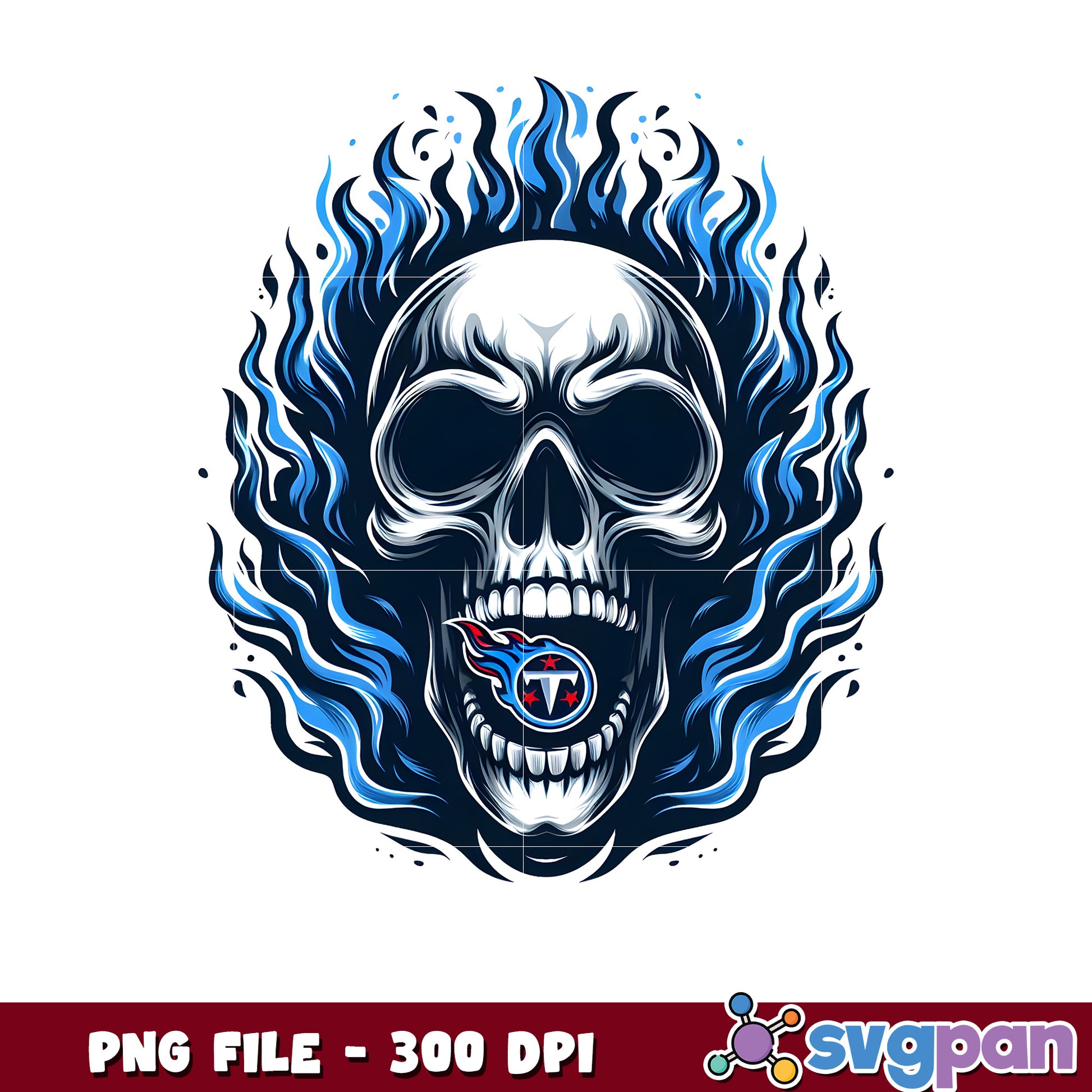 Tennessee titans burning skull png, super bowl 2025 png, american football league png