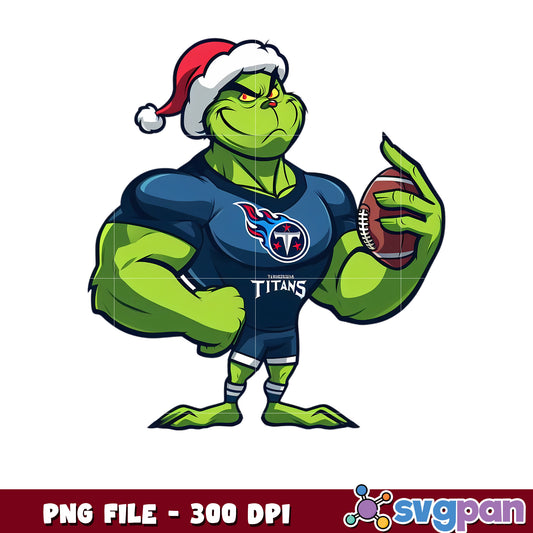 Tennessee titans grinch design png, national football league png, nfl titans png