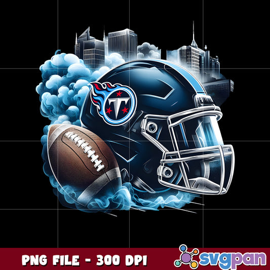 Tennessee titans logo smoke helmet illustration png, nfl team helmet png, nfl design png