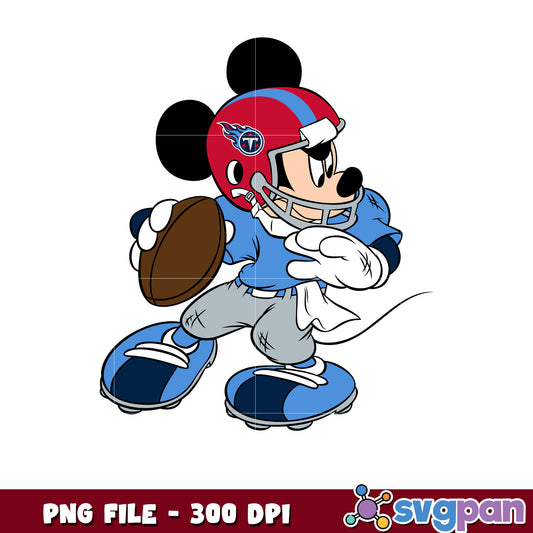 Tennessee titans nfl mickey mouse logo png, american football league png, nfl teams png