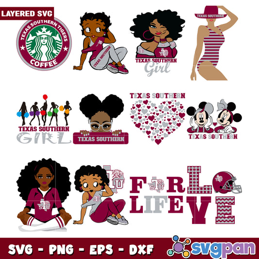 Texas Southern SVG Bundle for Creative Projects