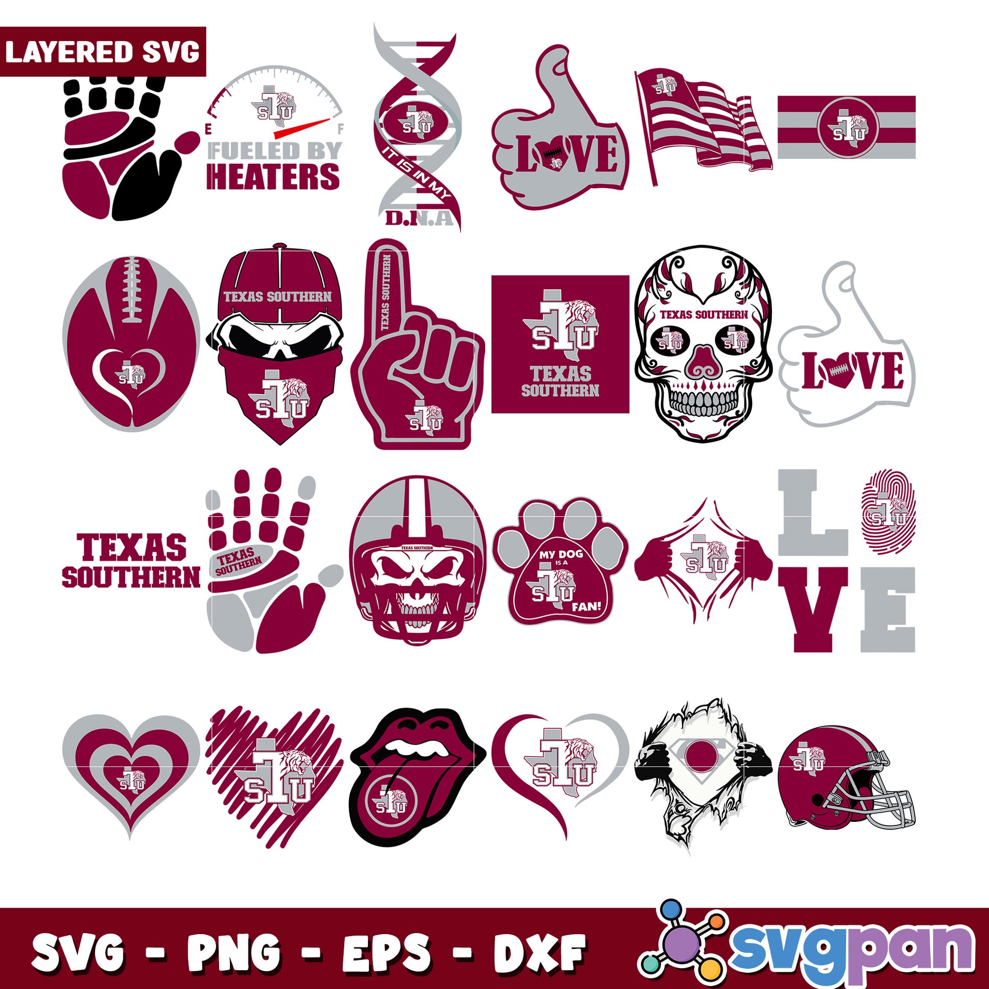Texas Southern University SVG Bundle for Creatives