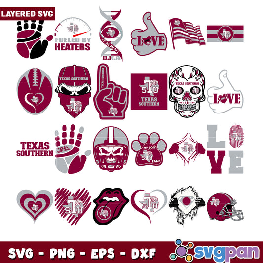 Texas Southern University SVG Bundle for Creatives