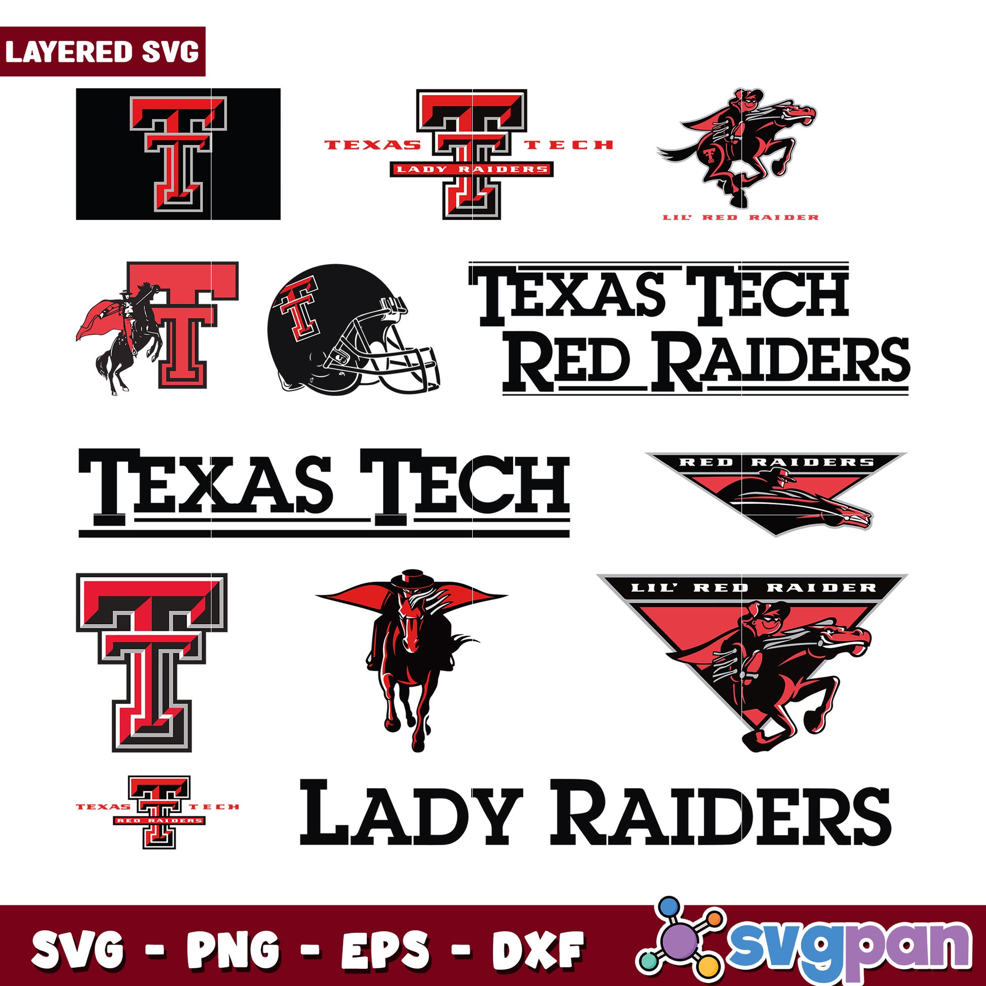 Texas Tech Red Raiders SVG Bundle – svgpan