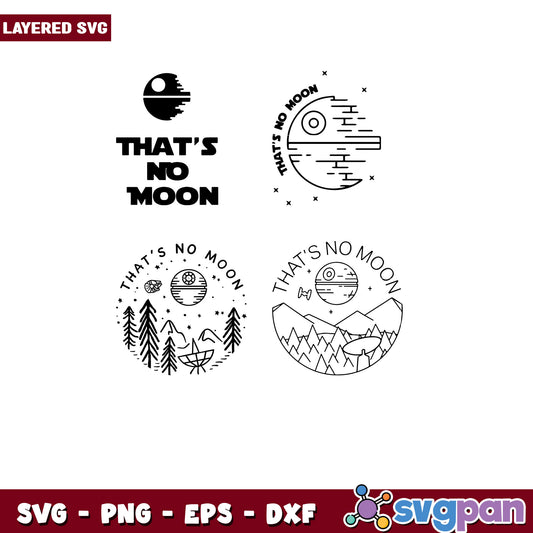 That's No Moon SVG Bundle for Creative Projects