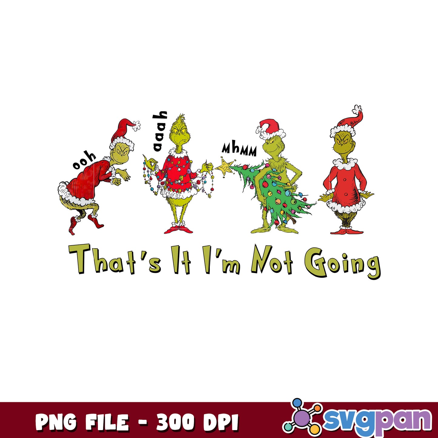 That's im not going png, blue grinch png, grinch cartoon​ ​png