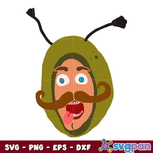 The Caterpillar Head Halloween svg