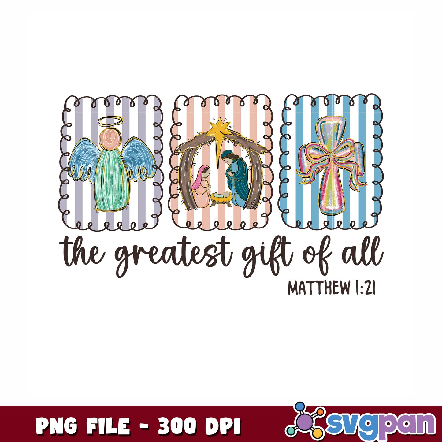 The Greatest Gift of all 2 png, christmas png, stitch funny png