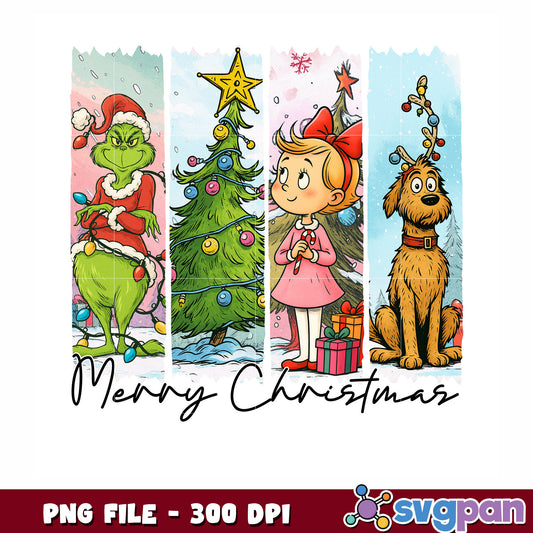 The Grinch png, christmas png, stitch funny png