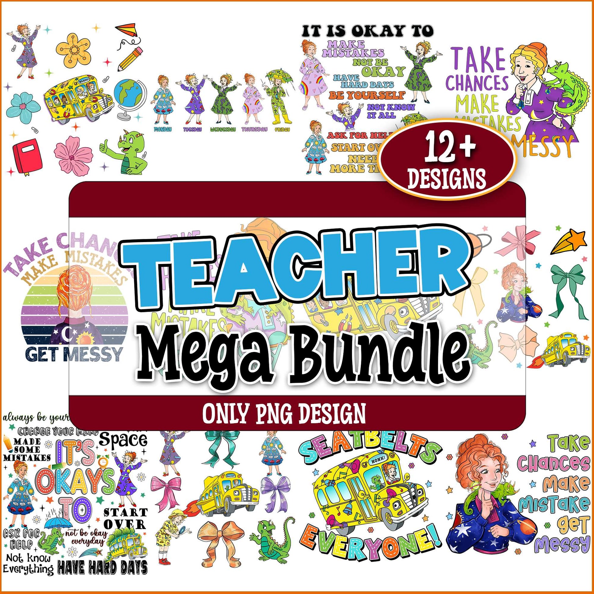 The Magic School Bus png bundle