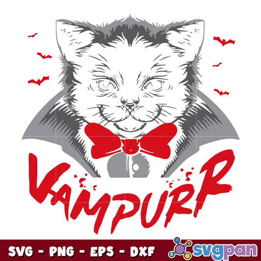 The Return Of Vampurr Halloween Cat Vampire svg