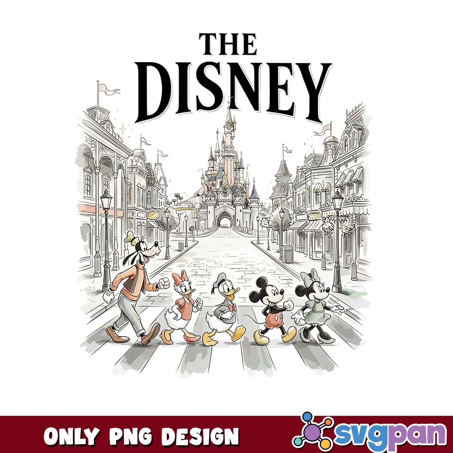 The Disney Abbey Road PNG, Mickey And Friends PNG, Disneyland PNG