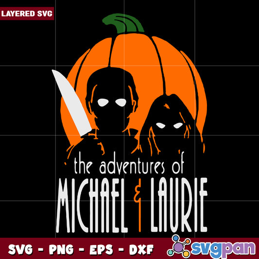 The adventures of michael laurie halloween svg, scary halloween svg, spooky vibes svg