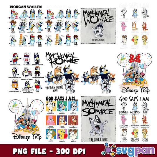 The black parade tour png bundle