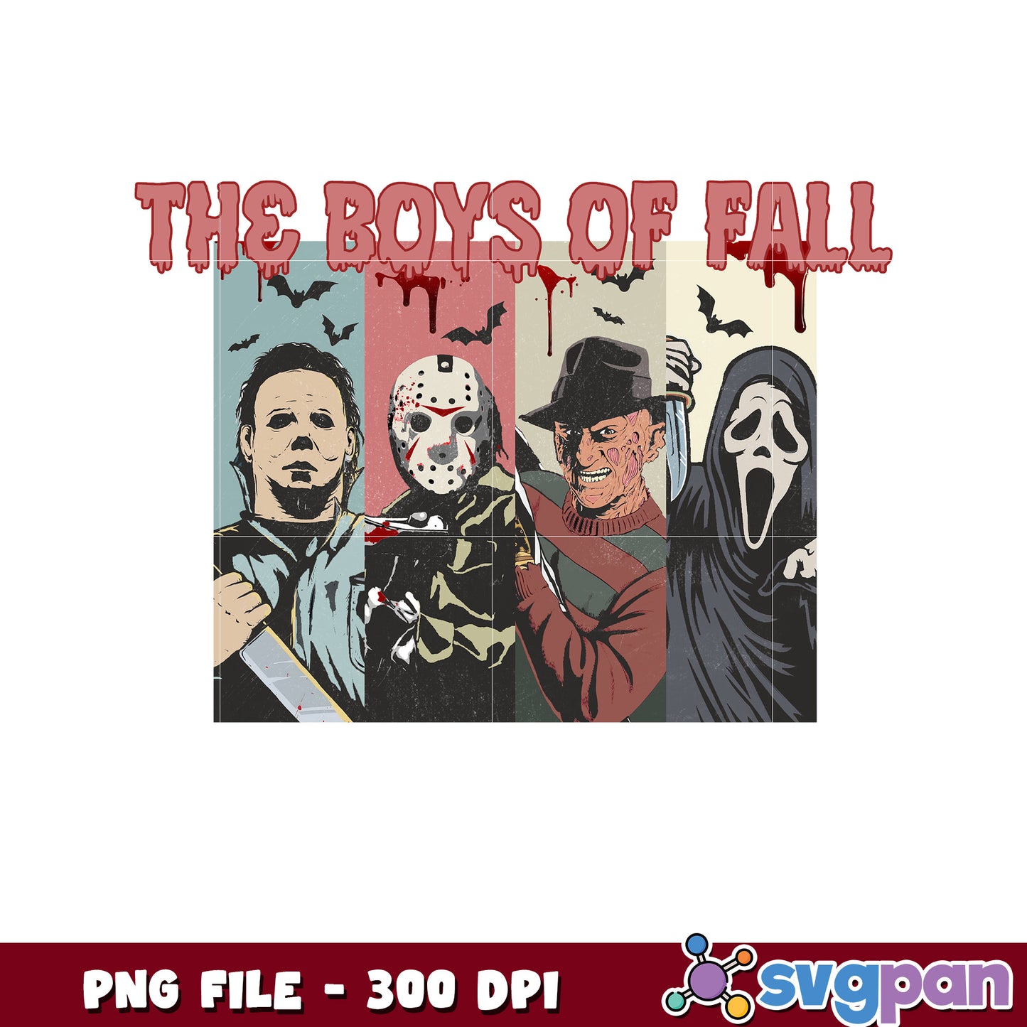 The boys of fall halloween png, halloween characters png, halloween quotes png