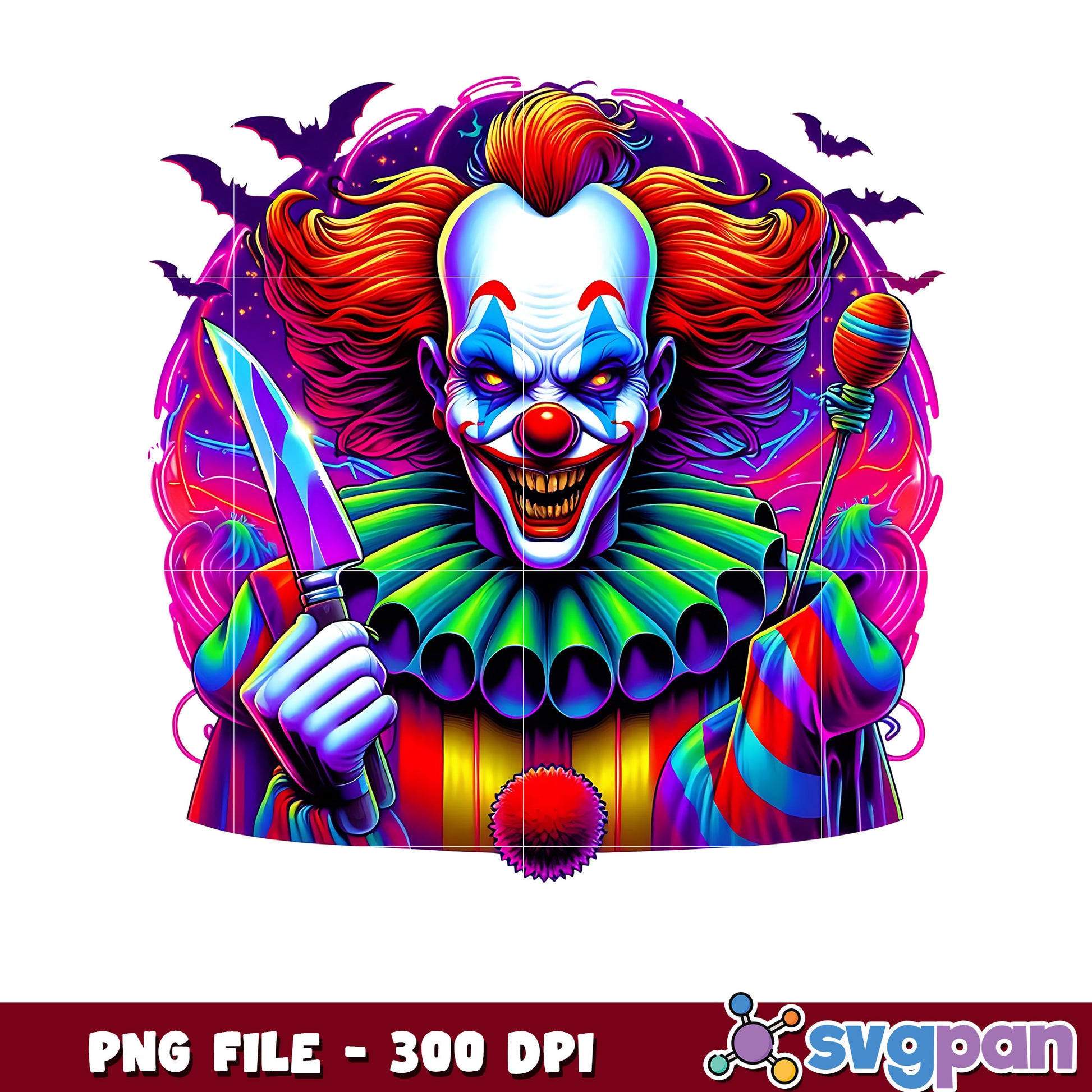 The clown pennywise png, spooky halloween png, halloween candy png