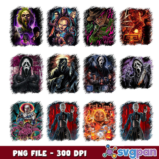 The deadly halloween png bundle