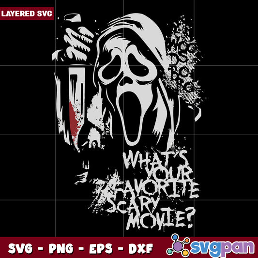 The dead what your favorite scary movie svg, scary autumn svg, spooky characters svg