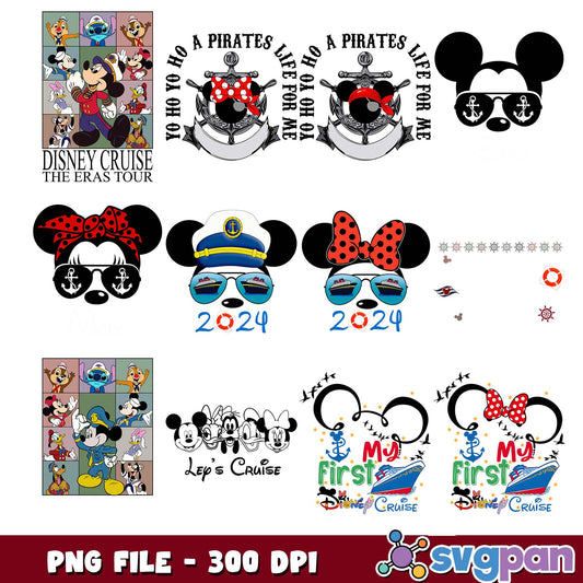 The eras tour disney cruise png bundle